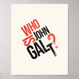 Quem É John Galt? Ayn Rand Poster