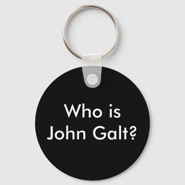 Quem é John Galt? chaveiro (Frente)