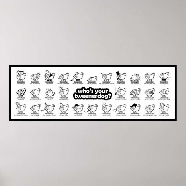 quem é o seu tuiteiro? design nº 1 Poster (Frente)