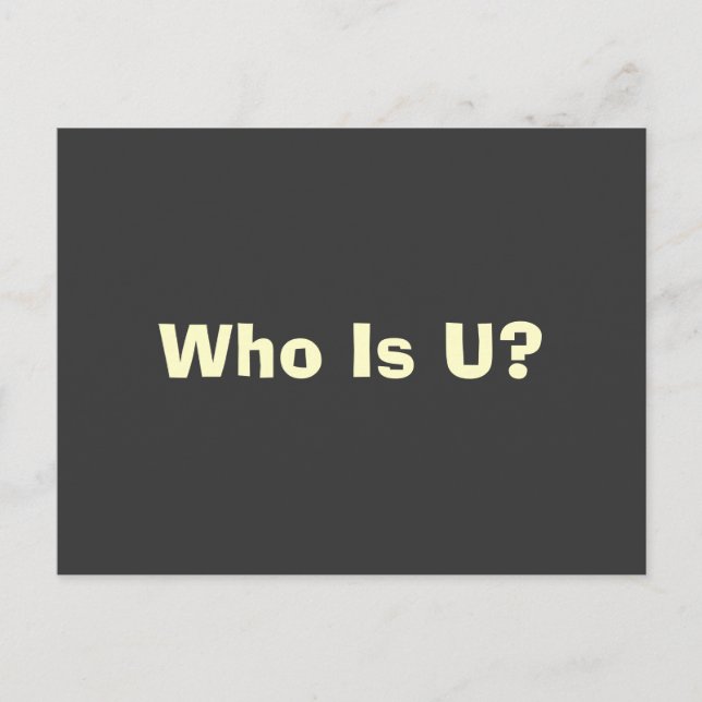 Quem É Seu Cartão Postal (Frente)