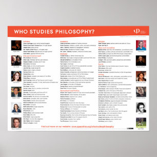 Quem estuda o impressão do poster da filosofia