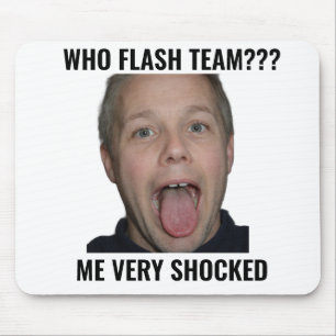 Quem Flashou a Equipe Funny Gamer Mouse Pad