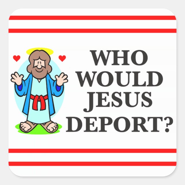 Quem Jesus Deport? Etiquetas (Frente)