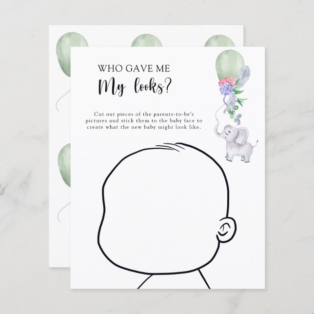 Quem me deu meu jogo de chá de fraldas (Frente/Verso)