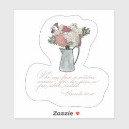 Quem pode encontrar uma mulher virtuosa? Adesivo