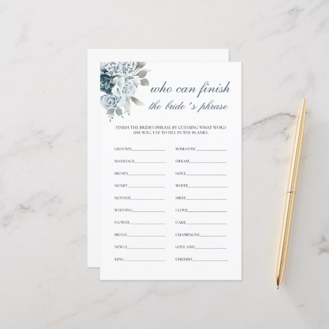 Quem pode terminar o jogo de noiva (Frente/Verso In Situ)