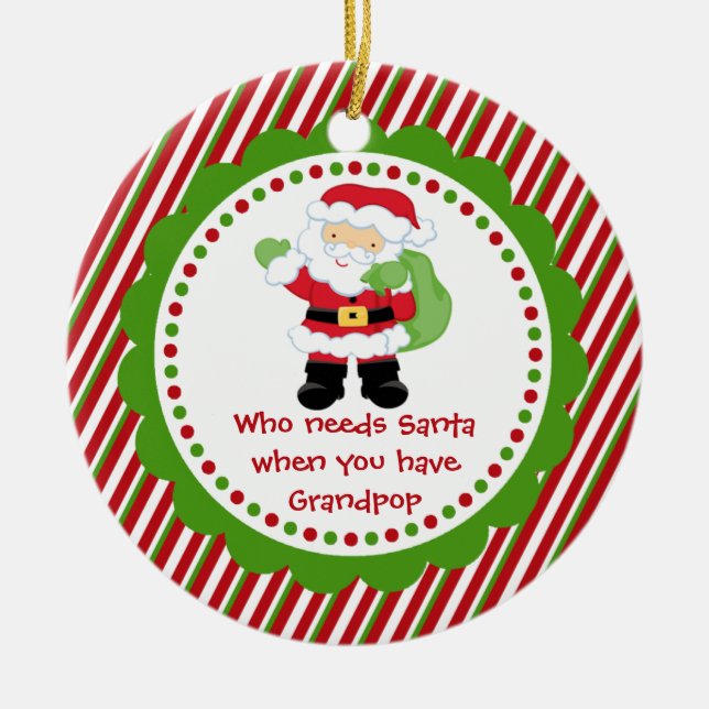 Quem precisa o papai noel… Enfeites de natal de (Frente)