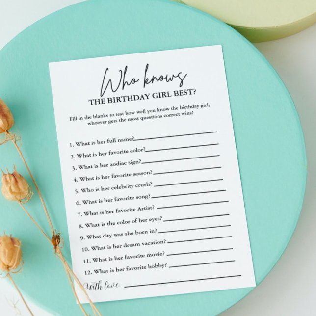 Quem sabe o melhor cartão de festa da aniversarian (Criador carregado)