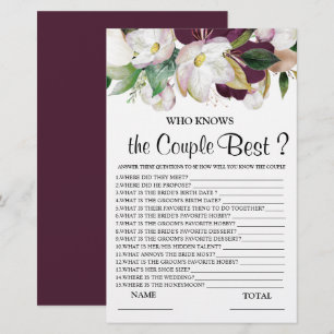 Quem sabe o melhor jogo floral floral de Burgundy