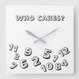Quem se importa com o relógio quadrado quadrado