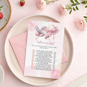 Quem Será que o Bebê Vai Parecer? Jogo Tema Rosa d