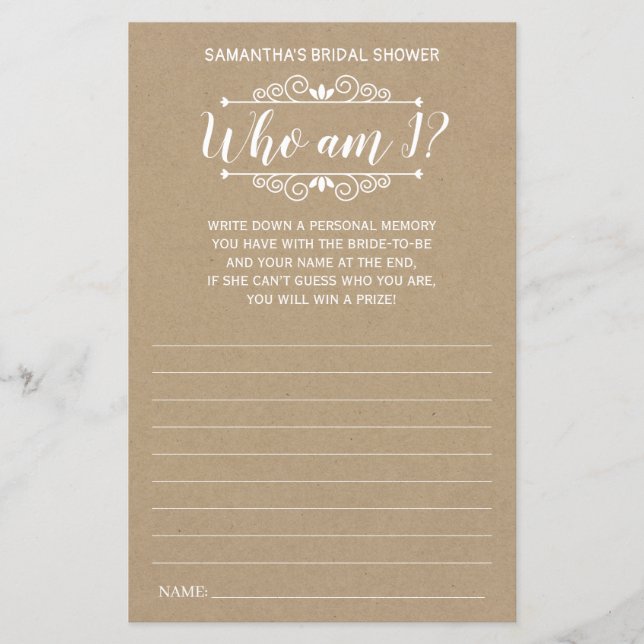 Quem sou eu chá de panela o jogo russo espanhol (Frente)