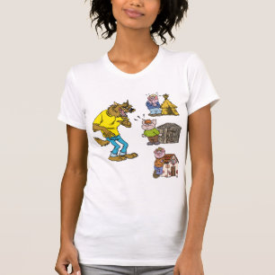 Quem teme o Grande Lobo Mau? Camiseta Feminina