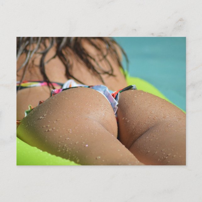 QUENTE! Cartão postal da Bikini Girl (Frente)