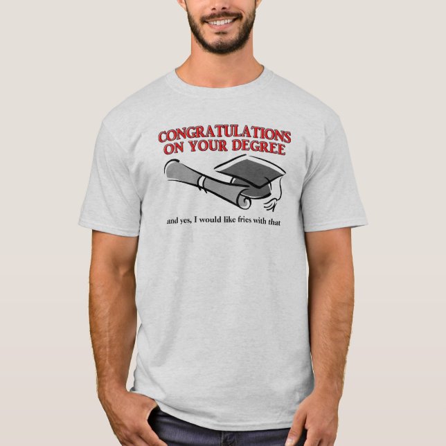 Quer Batata Frita Com Essa Camisa de Humor com Ins (Frente)