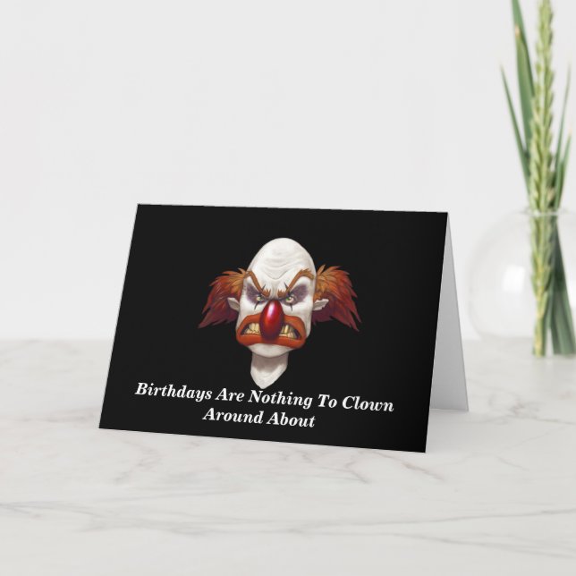 Quer Fazer Palhaço? - Cartão de Aniversário Design (Frente)