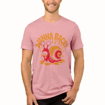 Quer uma Corrida? Camiseta engraçada com caracol i
