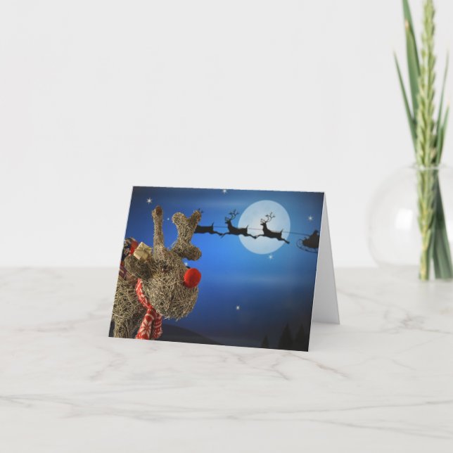 Queria poder voar. Cartão de Natal (Frente)