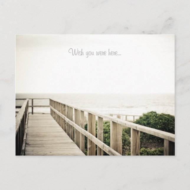 Queria que estivesse aqui... cartão postal da viag (Frente)