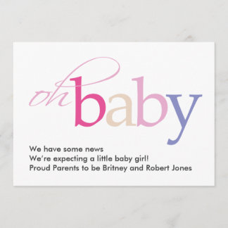 Querida! Anúncio de gravidez