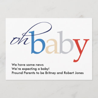 Querida! Anúncio de gravidez