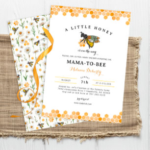 Querida Bee Mama para o Convite à Chá de fraldas  