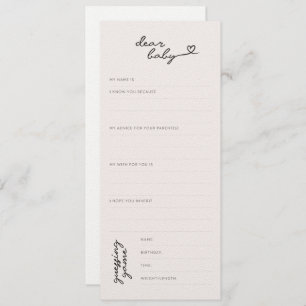 Querida... Chá de fraldas Deseja + Cartão de Previ