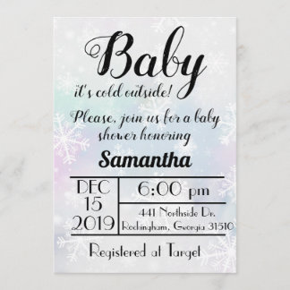 Querida, é frio fora do convite