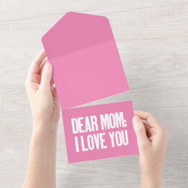 Querida Mãe, Eu Te Amo (Aba destacável)