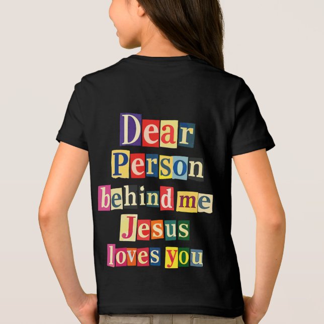 Querida pessoa atrás de mim Jesus te ama (Verso)