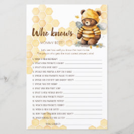 Querida ursinho de pelúcia Quem conhece melhor a M