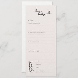 Querido Bebê — Chá de fraldas Deseja + Cartão de P