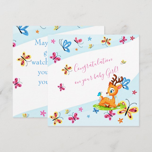 Querido bebê (veado) personalizado   (Frente/Verso)