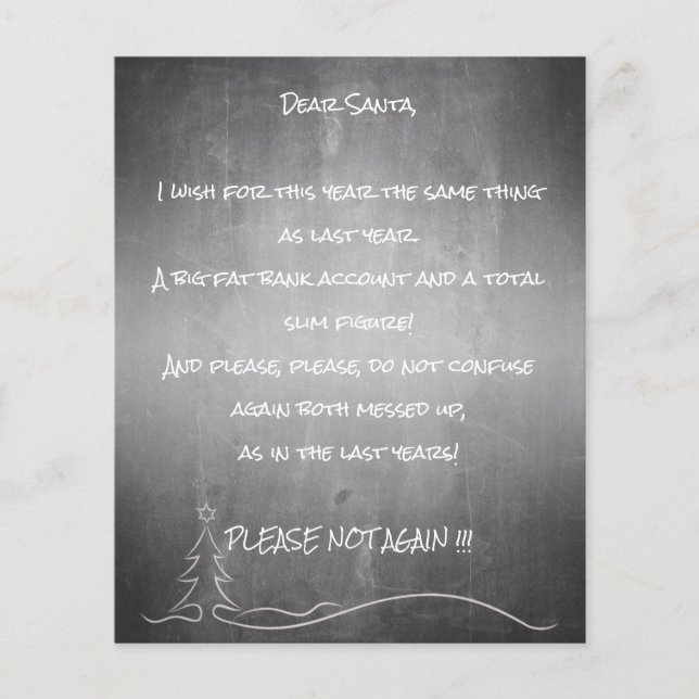 Querido bom Papai Noel (Frente)