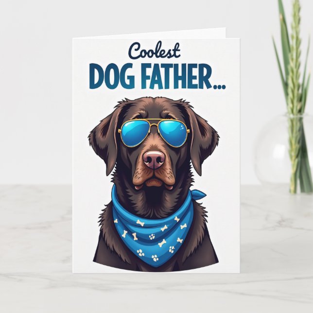 Querido cartão do dia dos pais para o cachorrinho (Frente)