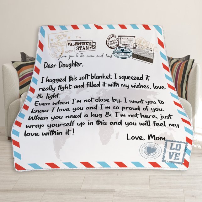 Querido cobertor da filha, presente para a filha (Criador carregado)