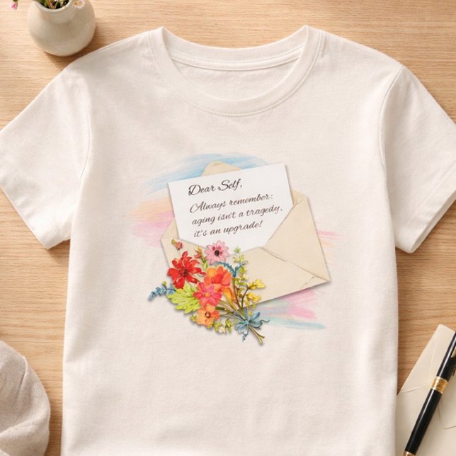 Querido Eu, Envelhecer é uma Atualização Camiseta  (Criador carregado)