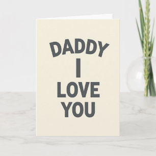 Querido Papai Eu Te Amo Cartão