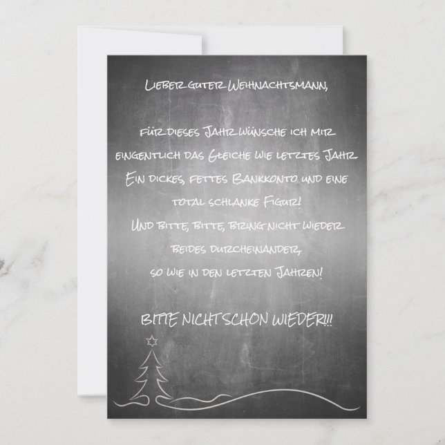 Querido Papai Noel (Frente)