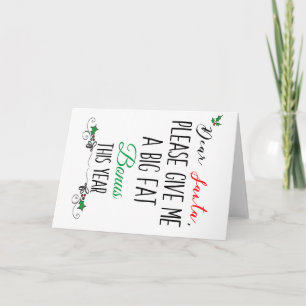 Querido Papai Noel Cartão de Bônus