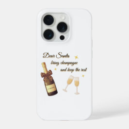 Querido Papai Noel Design Champanhe