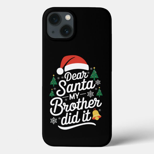 Querido Papai Noel Meu Irmão Fez Isso Funny Natal  (Verso)