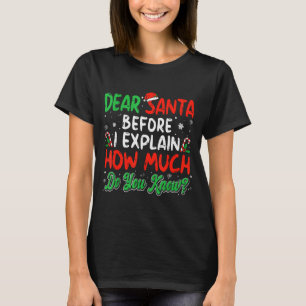 Querido Papai Noel Posso Explicar Camisetas Divert