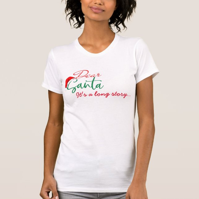 querido papais noeis camisa de natal engraçada é u (Frente)