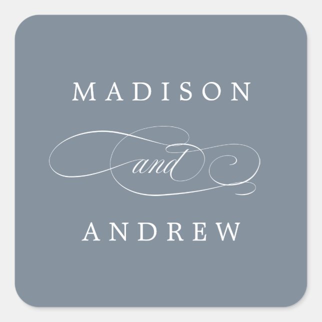 Queridos | Adesivos de Casamento Personalizados (Frente)