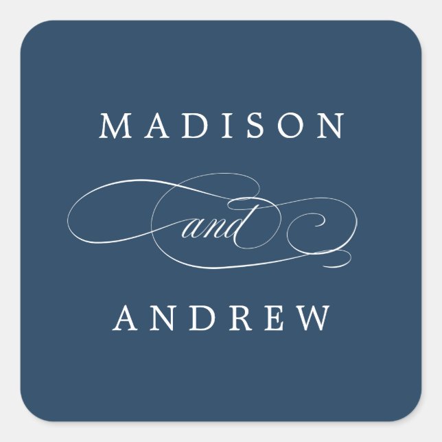 Queridos | Adesivos de Casamento Personalizados (Frente)