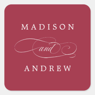 Queridos   Adesivos de Casamento Personalizados