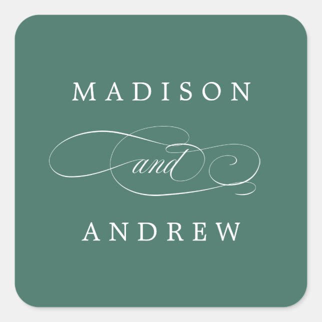 Queridos | Adesivos de Casamento Personalizados (Frente)