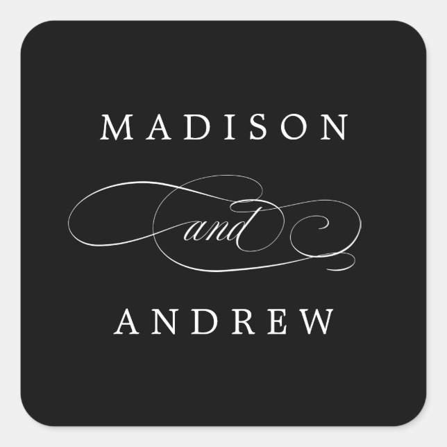 Queridos | Adesivos de Casamento Personalizados (Frente)