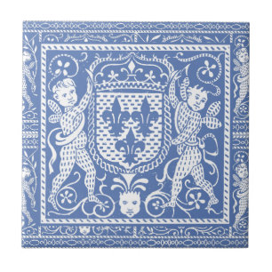 Querubins azuis e brancos do renascimento medieval